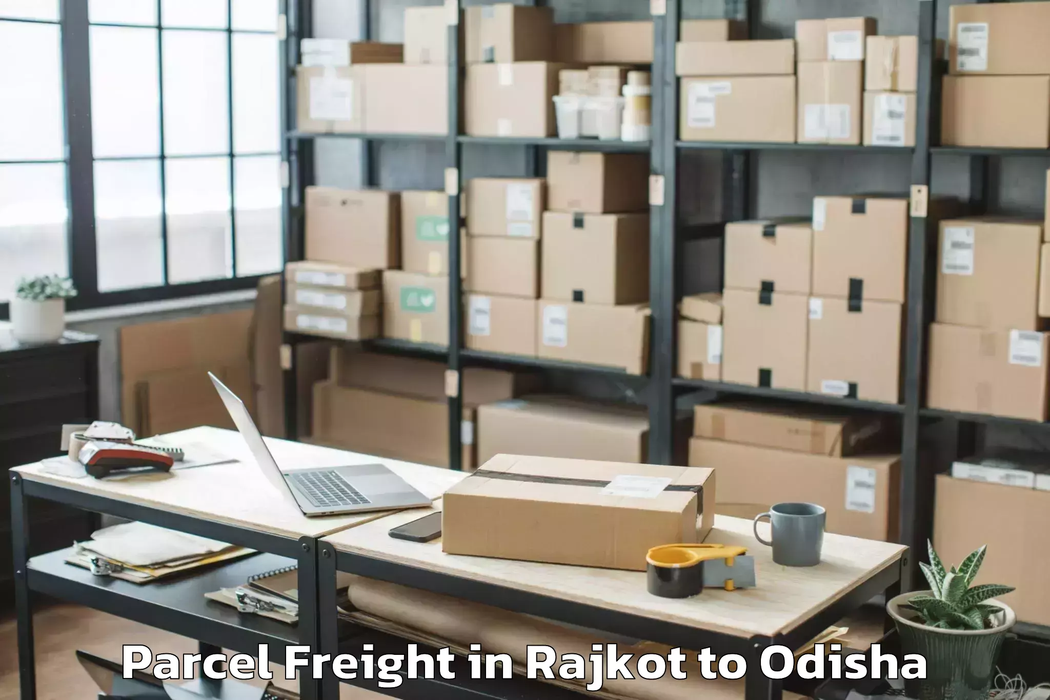 Leading Rajkot to Kiit University Bhubaneswar Parcel Freight Provider